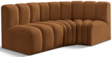 Arc Vegan Leather Modular Sofa - Modern Elegance with Deep Channel Tufting for Versatile Living Spaces