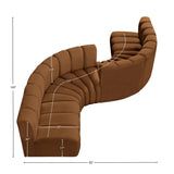 Arc Vegan Leather Modular Sofa - Elegant Design with Deep Channel Tufting for Modern Living Spaces