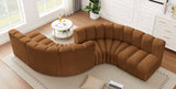 Arc Vegan Leather Modular Sofa - Elegant Design with Deep Channel Tufting for Modern Living Spaces