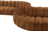 Arc Vegan Leather Modular Sofa - Elegant Design with Deep Channel Tufting for Modern Living Spaces