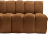 Arc Vegan Leather Modular Sofa - Elegant Design with Deep Channel Tufting for Modern Living Spaces