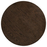 Ridgewell 5-Piece Round Pedestal Dining Set Dark Oak