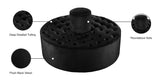 Banquet Contemporary Round Ottoman/Bench - Chic Velvet Accent for Stylish Seating & Relaxation