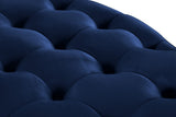 Banquet Contemporary Round Ottoman/Bench - Chic Velvet Accent for Stylish Seating & Relaxation