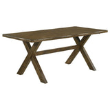 Alston 6-Piece Rectangular Dining Table Set Knotty Nutmeg