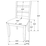 Alston 7-Piece Rectangular Dining Table Set Knotty Nutmeg