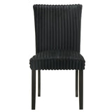 Dermott Upholstered Parson Dining Side Chair Black (Set of 2)