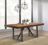 Spring Creek 77-inch Extension Dining Table Natural Walnut