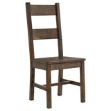 Coleman 5-Piece Rectangular Dining Set – Rustic Golden Brown