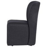 Jaelynn Upholstered Parsons Dining Side Chair - Charcoal (Set of 2)