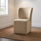 Jaelynn Upholstered Parsons Dining Side Chair - Tan (Set of 2)