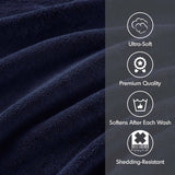 8-Piece 800gsm Cotton Absorbent Towel Set, Navy
