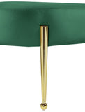 Gia Luxurious Contemporary Bench with Glamorous Gold Metal Legs - Perfect for Any Entryway or Bedroom