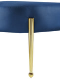 Gia Luxurious Contemporary Bench with Glamorous Gold Metal Legs - Perfect for Any Entryway or Bedroom