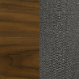 Alfredo Dining Side Chair Grey and Natural Walnut (Set of 2)