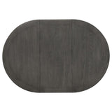Lavon 5-piece Oval Extension Leaf Dining Set Medium Grey