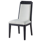 Brookmead Wood Dining Side Chair Ivory and Black (Set of 2)