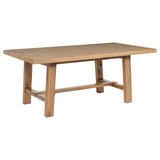 Middleton 7-Piece Extension Leaf Dining Set Natural Brown