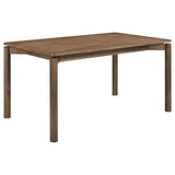 Parkridge 5-Piece 59-Inch Wood Dining Set Natural Walnut