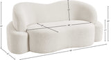 Principessa Boucle Fabric Loveseat