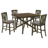 Canfield 5-Piece 47-Inch Counter Height Dining Set Brown