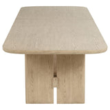 Kailani 7-Piece Rectangular Wood Dining Table Set Beige Oak