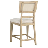 Kailani 7-Piece Wood Counter Height Dining Set Beige Oak