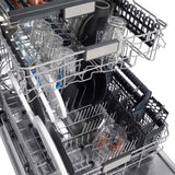 ZLINE Autograph 24" Dishwasher, White Door, Bronze DWMTZ-WM-24-CB