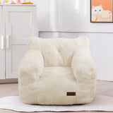 MAXYOYO Kids Sherpa Bean Bag Chair, Teddy Lazy Sofa for Girls and Boys, Beige