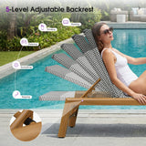PURPLE LEAF Pool Oversized Lounge Chairs Rattan Aluminium Patio Chaise Lounge Outdoor Adjustable Recliner Finish Loungers Woven PE Sun Chairs for Poolside Deck Beach