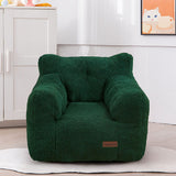 MAXYOYO Kids Sherpa Bean Bag Chair, Teddy Lazy Sofa for Girls and Boys, Green