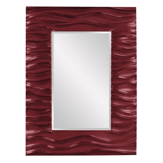 Zenith Mirror - Glossy Burgundy