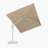 PURPLE LEAF White Outdoor Umbrella Left-Right Tilting Patio Cantilever Umbrella