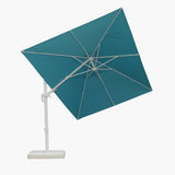 PURPLE LEAF White Outdoor Umbrella Left-Right Tilting Patio Cantilever Umbrella