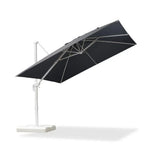 PURPLE LEAF Morden White Outdoor Umbrella Premium Aluminum Patio Cantilever Pool Sun Umbrellas