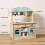 ROBUD Wooden Kids Play Kitchen Set - Dream
