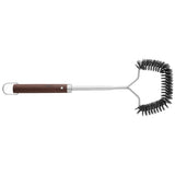 BergHOFF Essentials BBQ Set with Wood Handles Tongs, Spatula and Brush (3-Pieces)