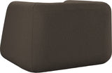 Abbington Contemporary Boucle Fabric Chair with Ball Pillow – Elevate Your Living Space Style!