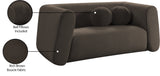 Abbington Chic Boucle Fabric Loveseat - Contemporary Style with Comfort and Elegance for Your Home