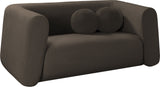 Abbington Chic Boucle Fabric Loveseat - Contemporary Style with Comfort and Elegance for Your Home