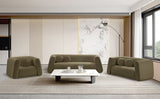 Abbington Contemporary Boucle Fabric Chair with Ball Pillow – Elevate Your Living Space Style!