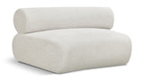 Bale Modular Chair - Luxurious Cream Chenille Upholstery for Stylish Comfort and Relaxation