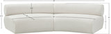 Bale Modular Sofa: Luxurious Cream Chenille Upholstery with Chic Cross-Hatched Design for Comfort