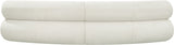 Bale Modular Sofa: Luxurious Cream Chenille Upholstery with Chic Cross-Hatched Design for Comfort