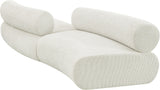 Bale Modular Sofa: Elegant Cream Chenille Comfort with Unique Texture for Stylish Living Spaces