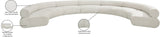 Bale Modular Sofa - Luxurious Cream Chenille Upholstery with Unique Texture for Ultimate Comfort
