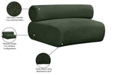 Bale Modular Chair - Luxurious Cream Chenille Upholstery for Stylish Comfort and Relaxation