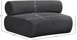 Bale Modular Chair - Luxurious Cream Chenille Upholstery for Stylish Comfort and Relaxation