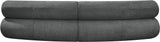Bale Modular Sofa: Luxurious Cream Chenille Upholstery with Chic Cross-Hatched Design for Comfort