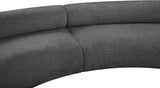 Bale Modular Sofa: Luxurious Cream Chenille Upholstery with Chic Cross-Hatched Design for Comfort